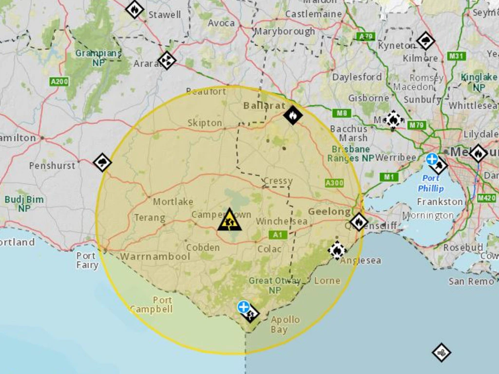 A 3.7 magnitude tremor has shaken a well-known tourist destination in Victoria. Image Credit: Vic Emergency